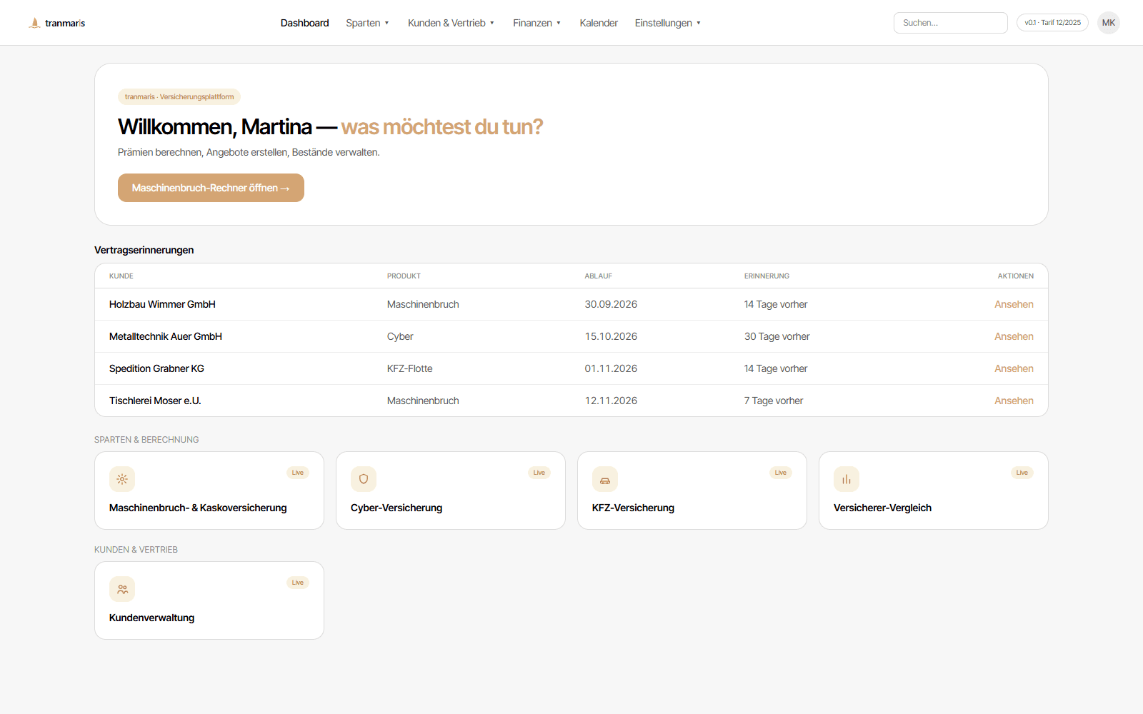 Tranmaris — broker management platform by NEPTIQ